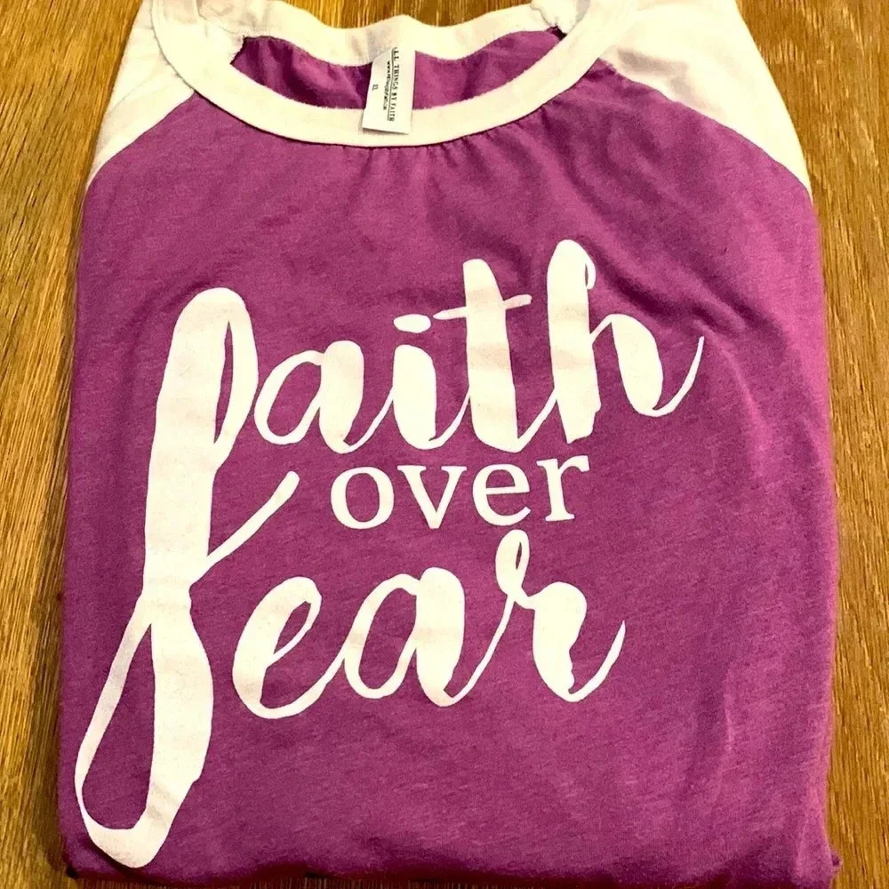Faith over fear size xl